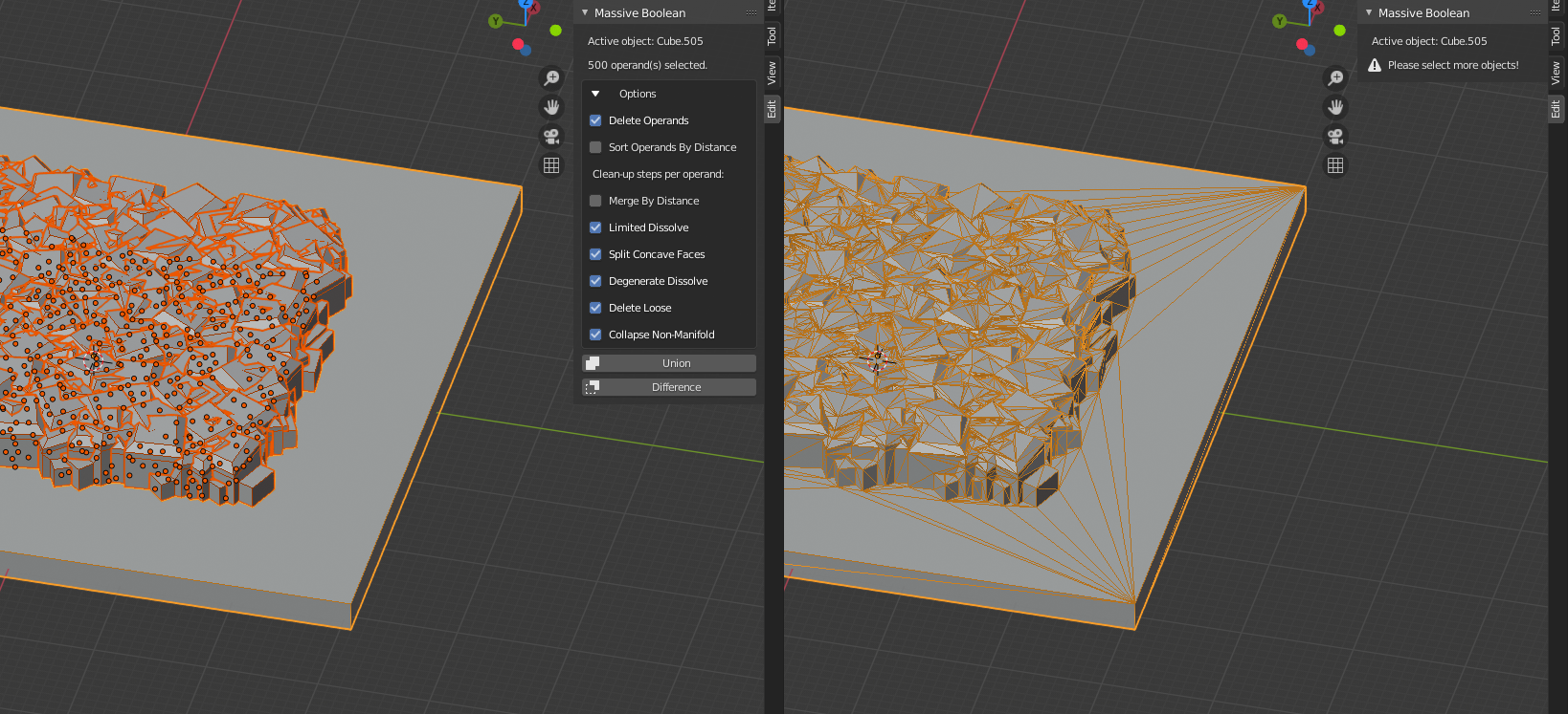 GitHub - Philipp-Seifried/Blender-Massive-Boolean: Blender Add-on That ...